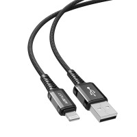  USB kabelis Acefast C1-02 MFi USB-A to Lightning 1.2m black 